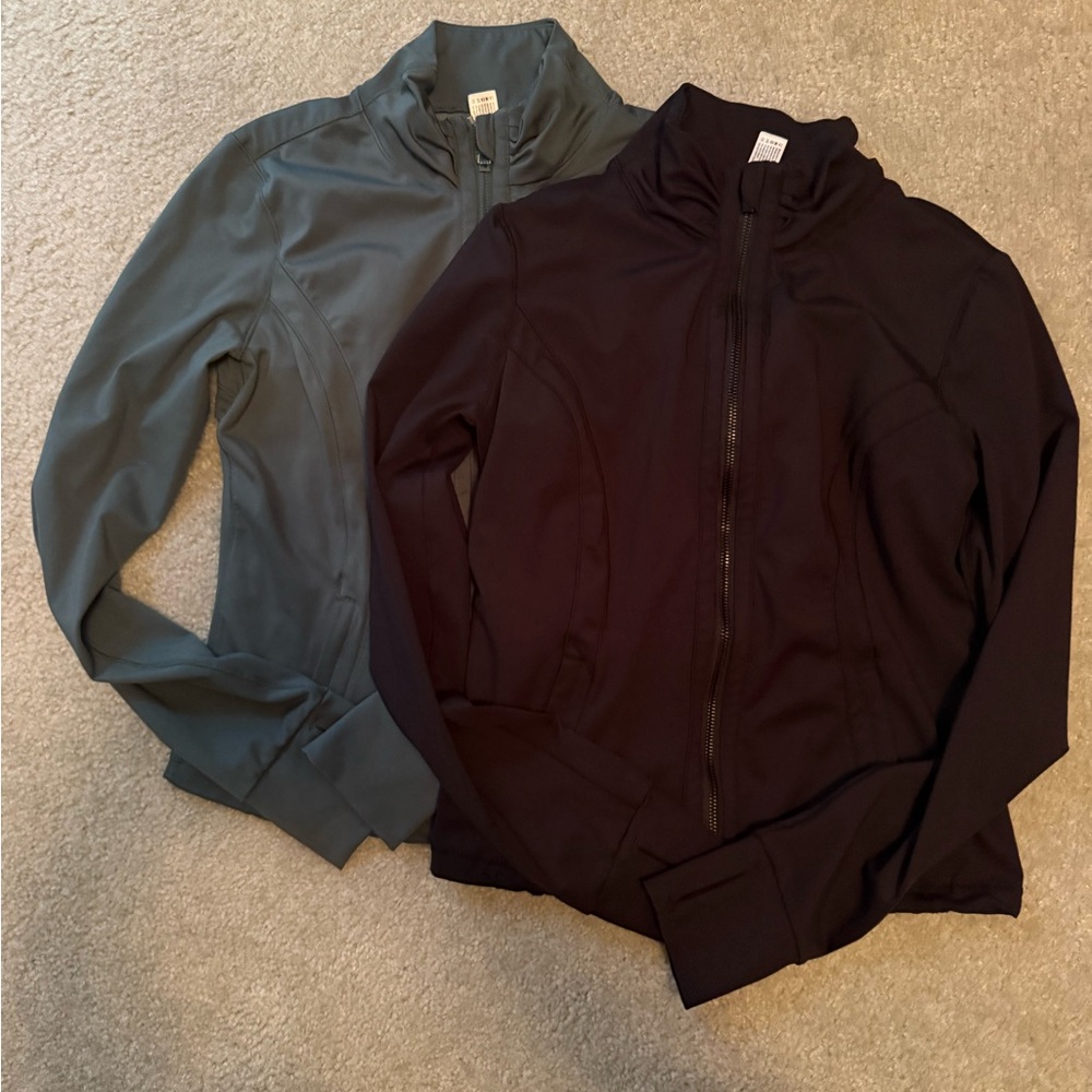 90 Degrees by Reflex workout jacket in sz small - bundle of 2